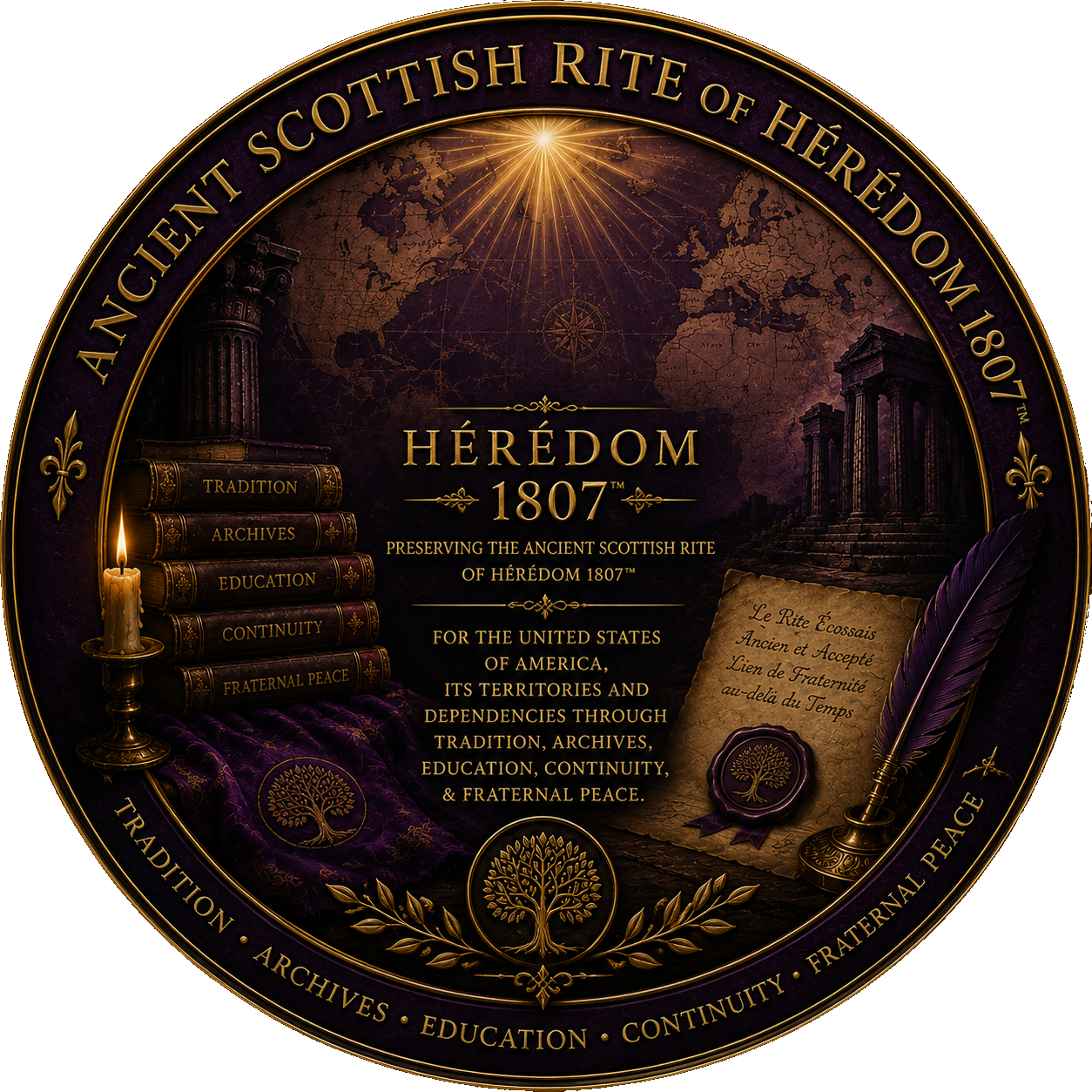Ancient Scottish Rite of Hérédom 1807™ Emblem